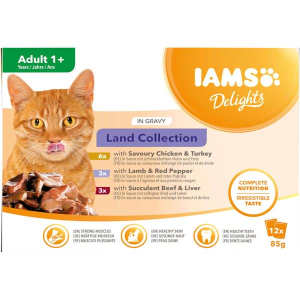 Iams Adult Land Collection i sovs | Kat 12x85g